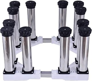 Base de suporte para máquina de lavar Base ajustável para máquina de lavar Secador antiferrugem à prova de umidade Geladeira Rack alto universal aumentado 29-32 cm Armário de arqui