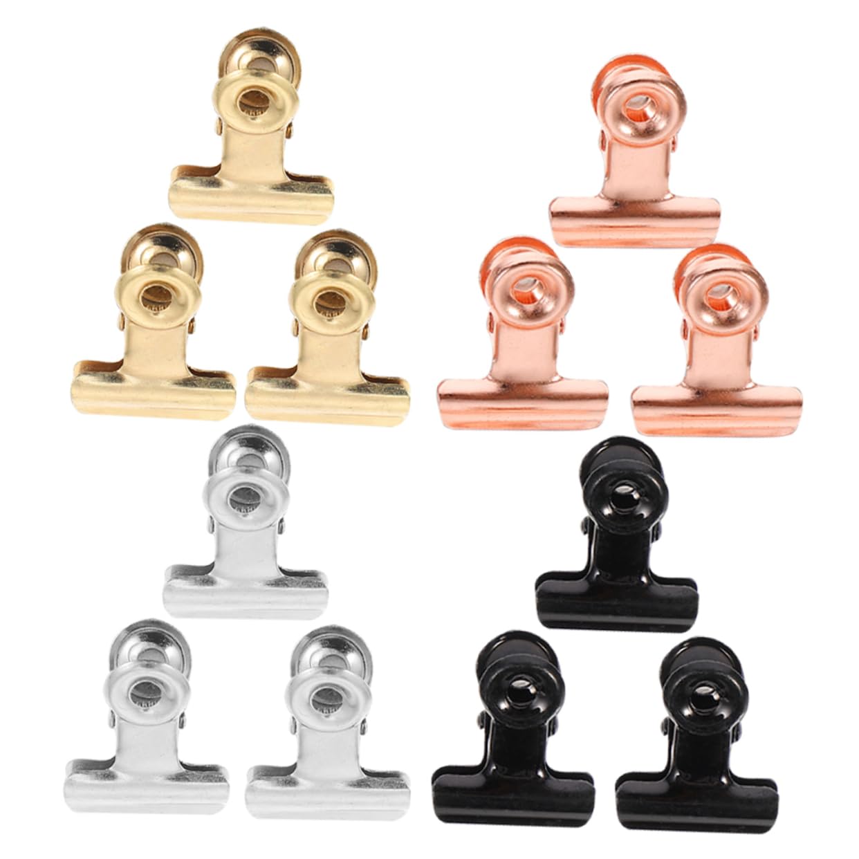 HOMSFOU 3 Sätze Magnetischer Kleiner Clip Kleine Fotoklammern Magnetische Heftklammern Magnetische Seitenclips Magnetische Fotoclips Mini-fotoclips Edelstahl 20 Stück * 3