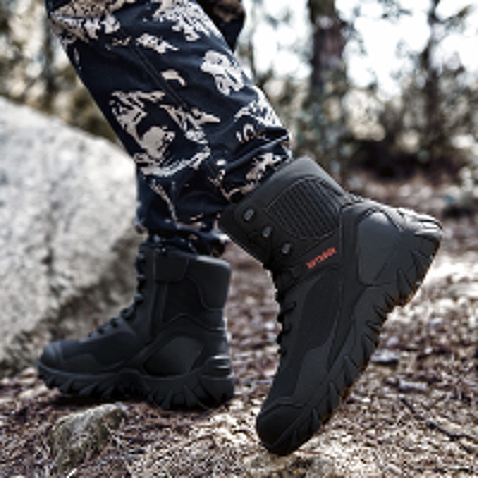 Bottes Hautes Camouflage – Homme – Randonnée, Chasse – Neuf Sans Boîte