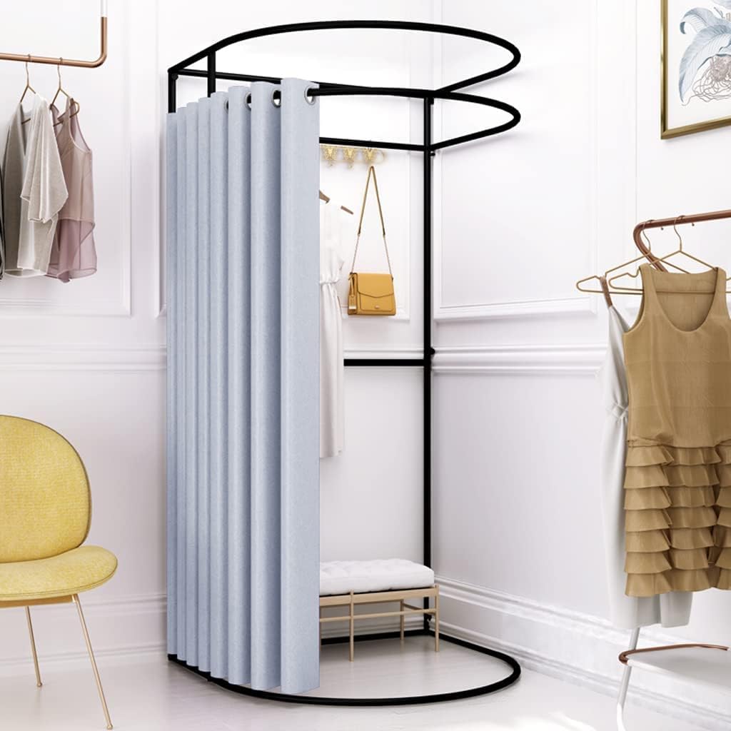 Fashion Changing Rooms Movable Clothing Store Fitting Room Portable Temporary Locker Room Easy Installation Dressing Room Spacious Changing Room Bedroom Furniture