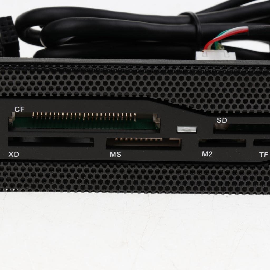 Lecteur de Cartes Mémoire Interne USB 3.0 5,25" avec Panneau Avant Multi-Cartes pour Ordinateur de Bureau