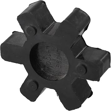 L-Jaw Coupling Insert L099 L100, Urethane Rubber Spider for Lovejoy & TB Woods, Flexible Shaft Coupling Buffer for Motors Pumps Conveyors, Black 2.5 Inch