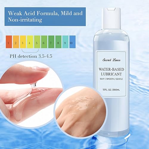 Miniatura 9 de Secret Lover Lubricante personal a base de agua, lubricante portátil suave y sedoso de larga duración para mujeres, hombres y parejas, ingredientes