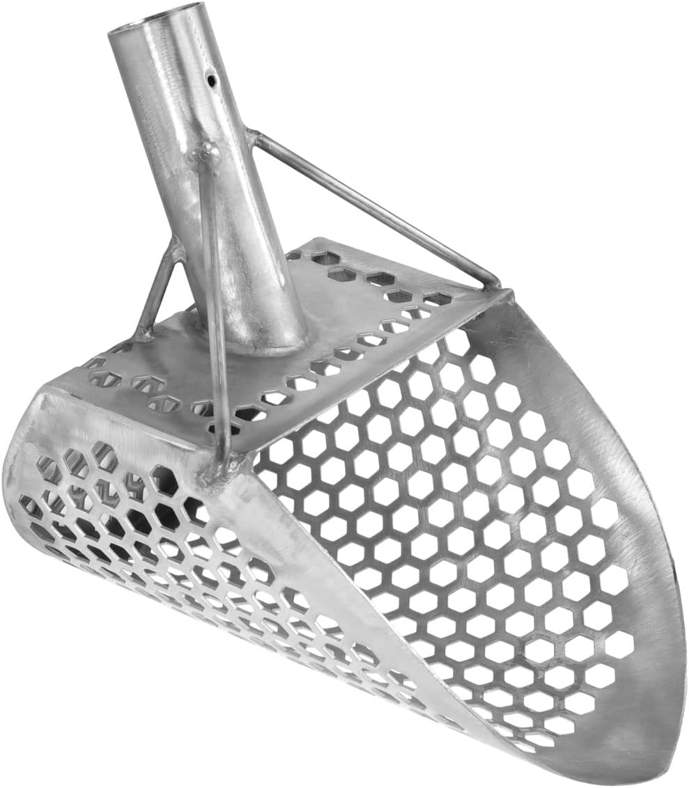 Stainless Steel Beach Scoop for Metal Detecting (Loch Ness Mini 9 x 6)