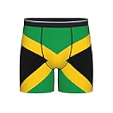 Flag of Jamaica Men's boxer briefs, high-elastic, breathable fabric, multiple sizes (S-2XL)