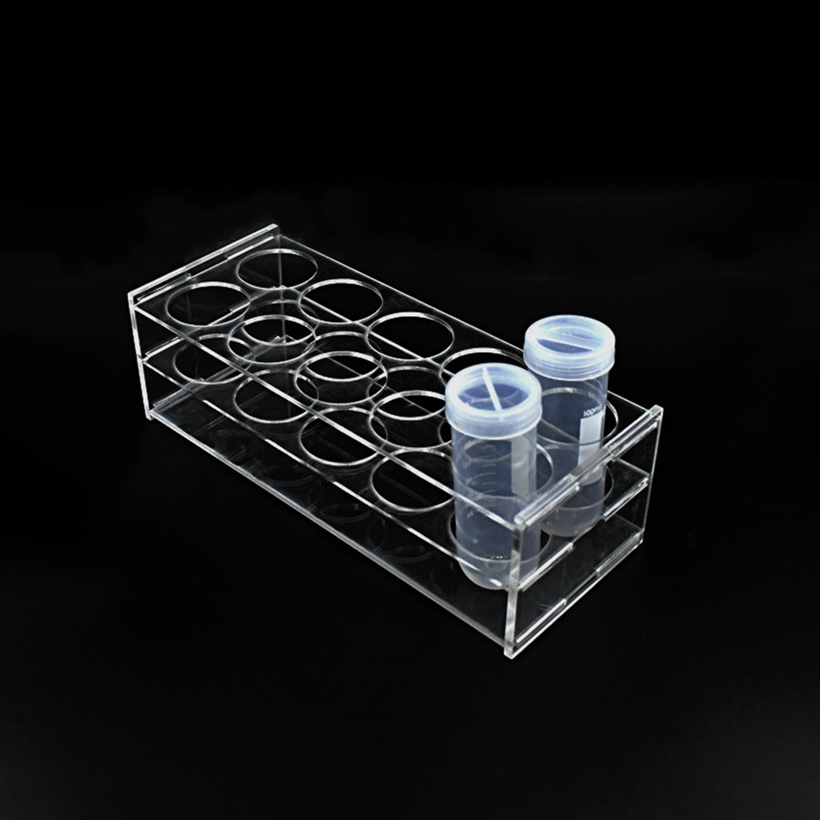 apparecchi per Laboratorio Rack for Provette da Centrifuga 100 Ml Supporto Posto 10 Provette Portaprovette Trasparente Diametro 40 Mm