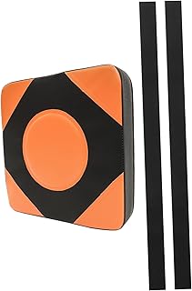INOOMP 1 Set Boxing Wall Target Boxing Target Wall Mounted Boxing Bag Boxing Stuff Wall Punching Pad Kickboxing Kick Pad Taekwondo Kick Pad Punching Pads Wall Mount Pu Leather Tool Orange