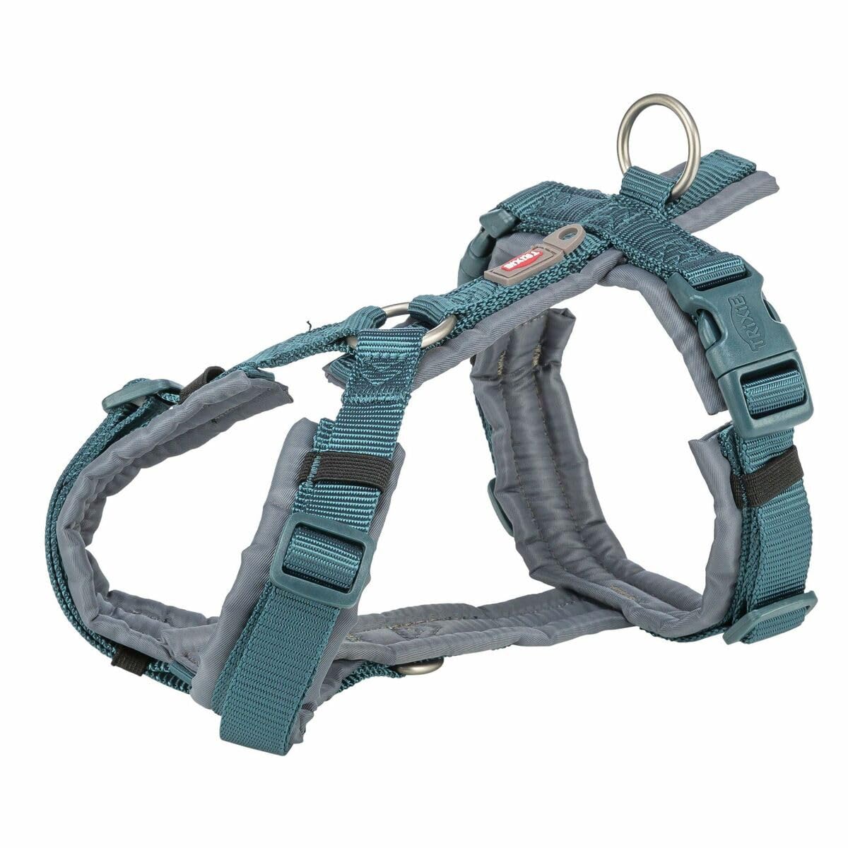 TRIXIE Pettorina per cani Premium Trekking blu petrolio/grigio grafite