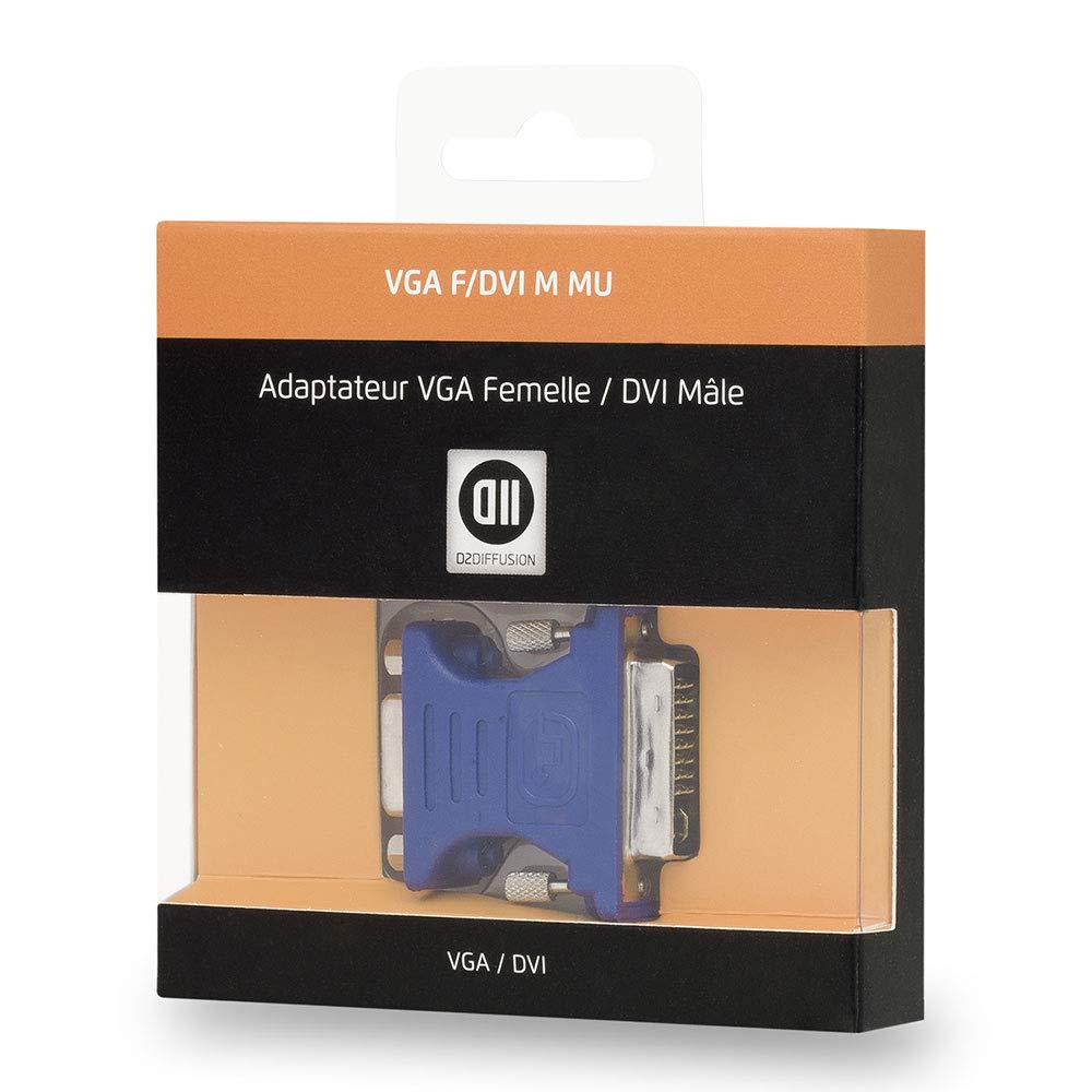 D2 Diffusion Adaptador VGA hembra/DVI macho