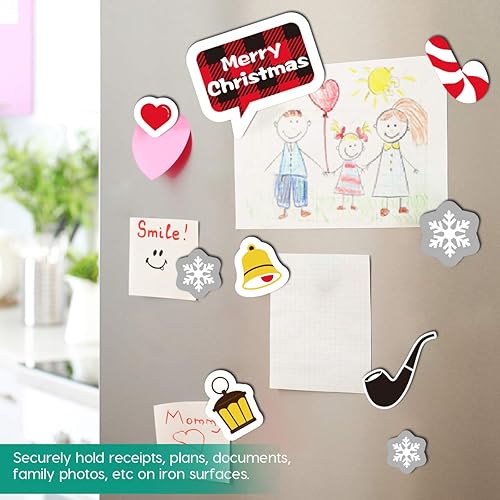 Miniatura 6 de D-FantiX Christmas Gnomes Magnet Set, 21 Pcs Refrigerator Fridge Magnets Strong Swedish Tomte Gnome Holiday Scandinavian Magnetic Christmas
