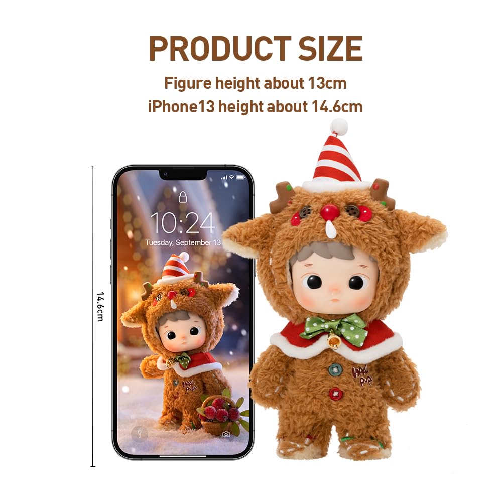 POP MART HACIPUPU Gingerbread Man Action Figure Articulated