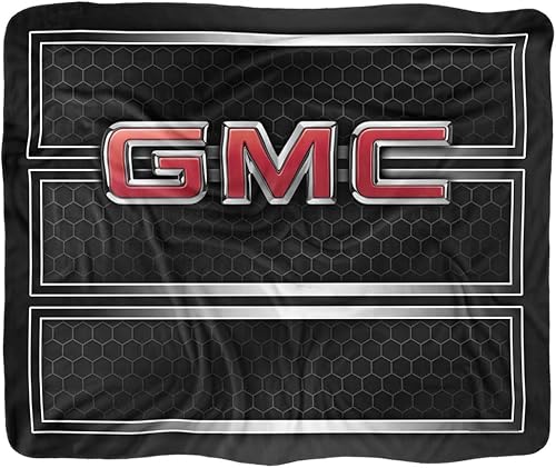 Miniatura 2 de GMC - Manta de 50 x 60 pulgadas con parrilla frontal sedosa al tacto Sherpa en la parte trasera súper suave