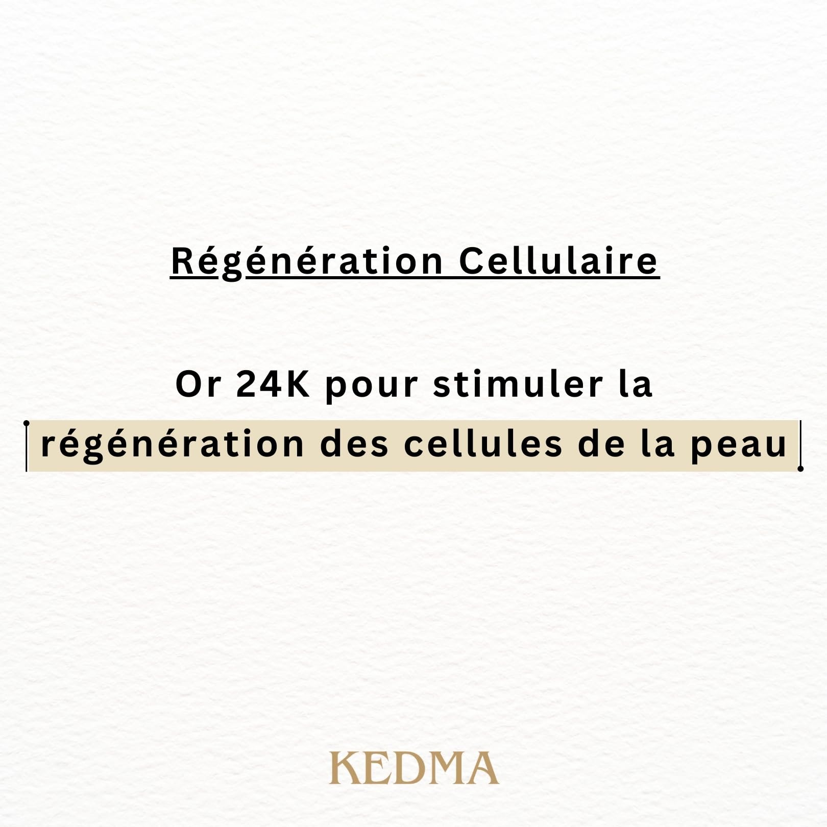 Kedma - Masque Visage à l'Or 24K et Minéraux de la Mer Morte - Régénérant et Éclatant - 120g