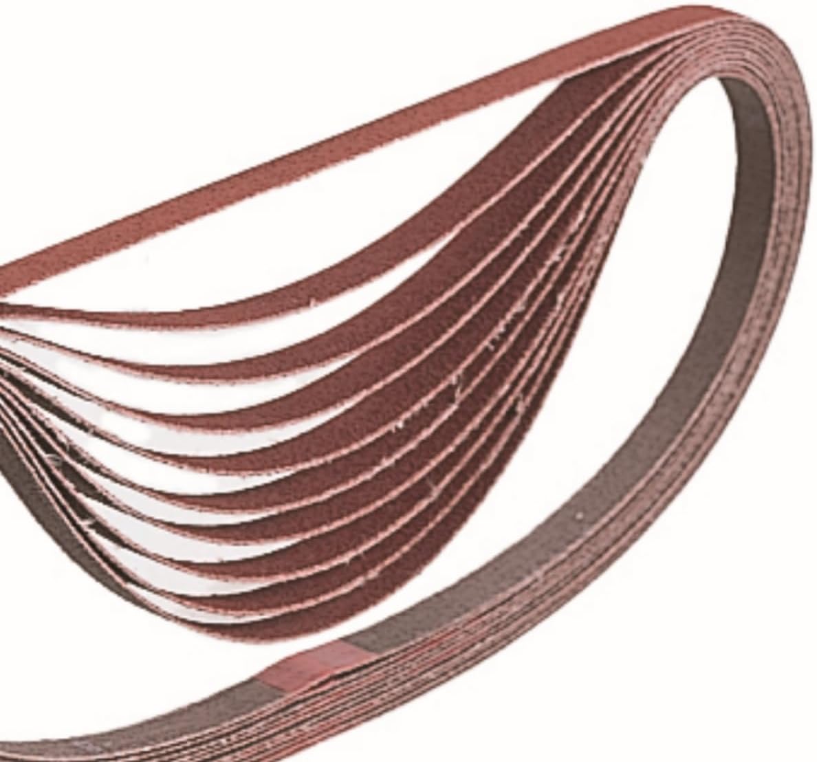 Makita A-34469 3/8-Inch x 21-Inch Abrasive Sanding Belt 80 Grit - 10 Pack