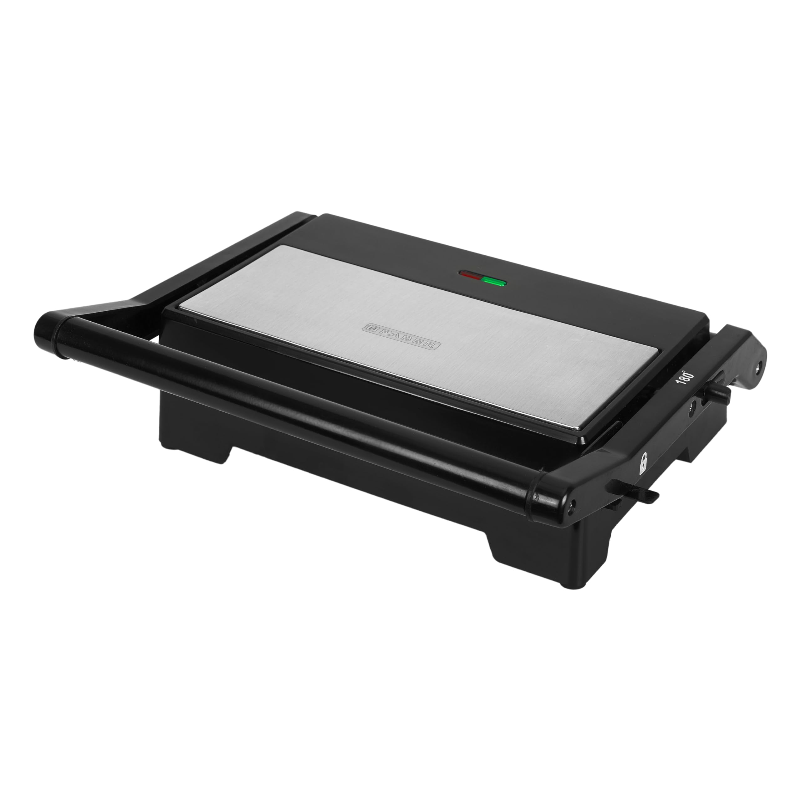 Faber 900 Watts 2 Slice Sandwich Grill Toaster | 180° Grilling Function | Cool Touch Handle | Auto cutoff | LED Indicators | Sandwich Griller Plate | SS Finish | Black | FSTG ULTRA 900 SSBK-image-21