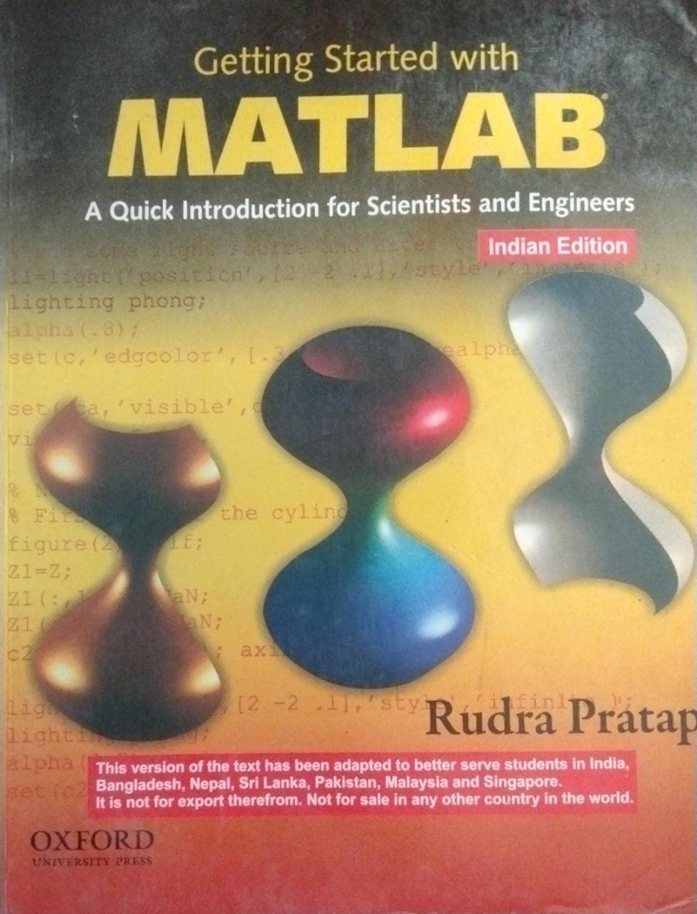 Amazon.in: Buy Getting Started with Matlab A Quick Introduction for ...
