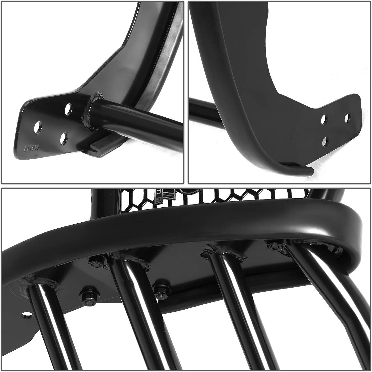 J2 Engineering J2-GG-014 Heavy Duty Honeycomb Mesh Front Bumper Guard Replacement For 05-15 Tacoma