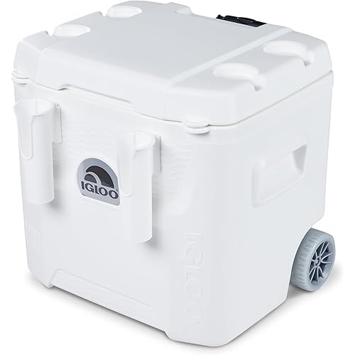 Igloo Coolers Marine Series, Insulated Portable Hard Side Cooler Ice Chest, Great for Fishing, Camping, Boating, & More