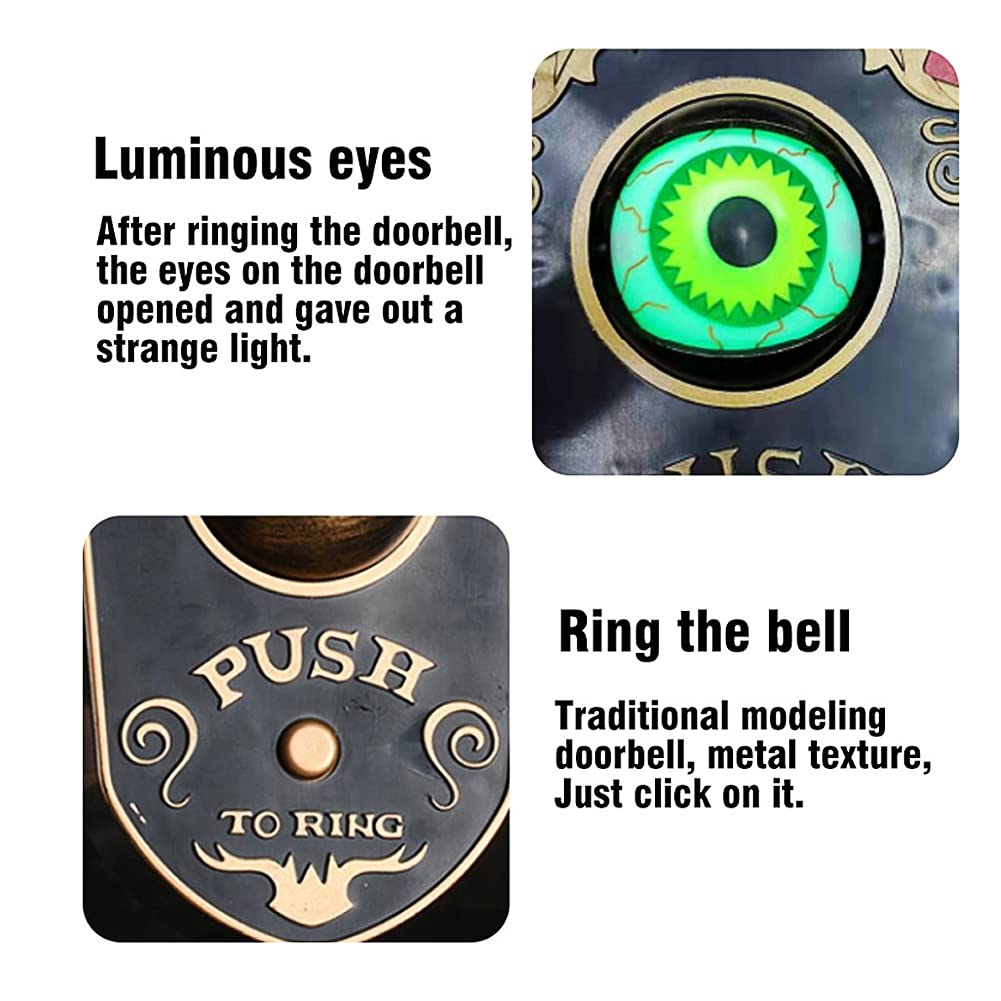 Halloween Türklingel Mit Sound - Animierte Eyeball Dekoration Für Gruselpartys