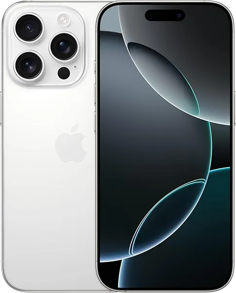 Apple iPhone 16 Pro, US Version, 128GB, White Titanium - Unlocked (Renewed Premium)