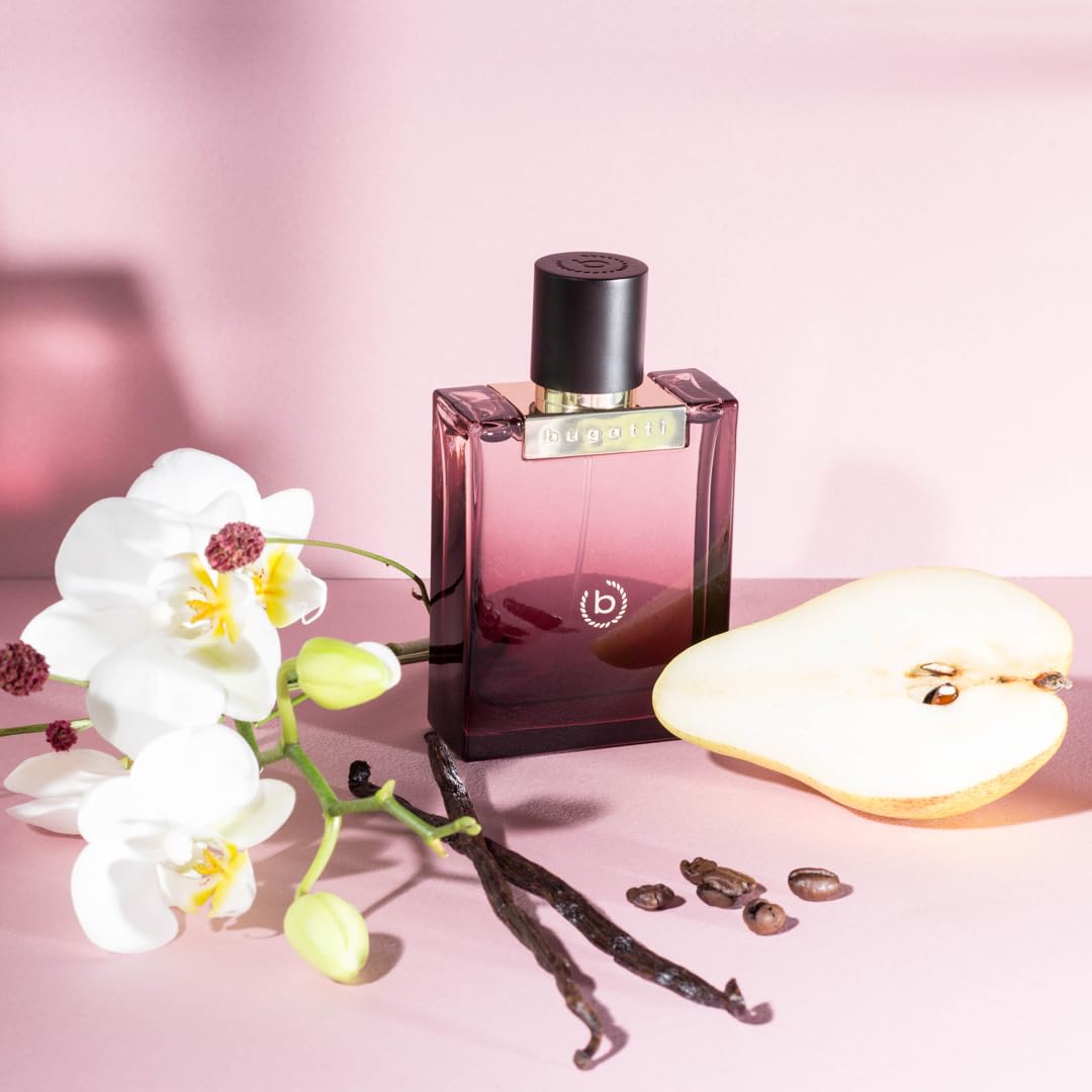 bugatti Perfume mujer bella donna intensa EdP 60 ml I Eau de Parfum sensual para todas las edades y para cualquier ocasión I elegante combinación de café, jazmín y pachulí I floral, terroso y cálido