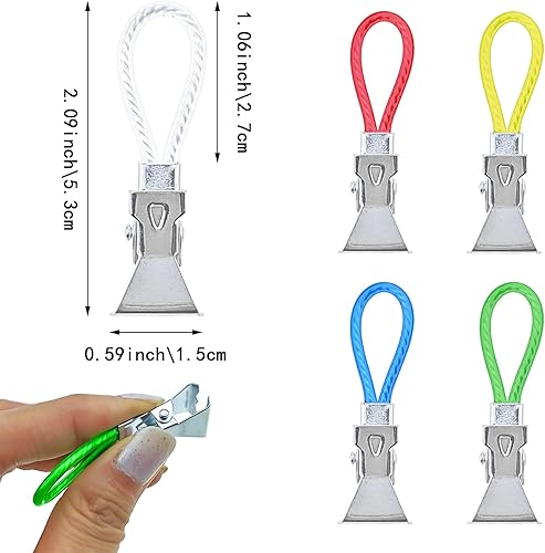 Miniatura 2 de 30 clips para toallas de cocina, clips multiusos para toallas de baño y cocina, colgar con gancho de tela, ganchos de almacenamiento para el hogar