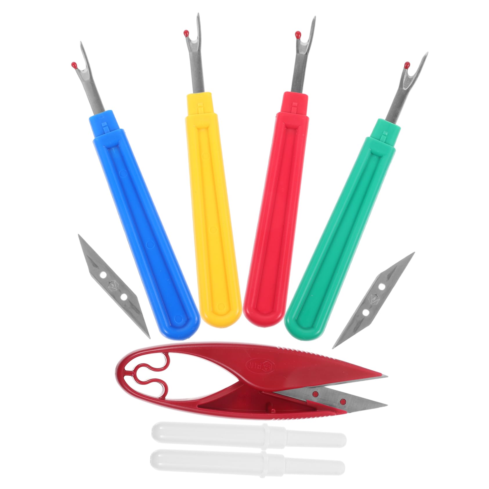 IWOWHERO 1Set Seam Ripper Durable Stitch Ripper Tools for Cross Stitch Sewing Projects Easy Grip Needle Puller Portable and Compact Design