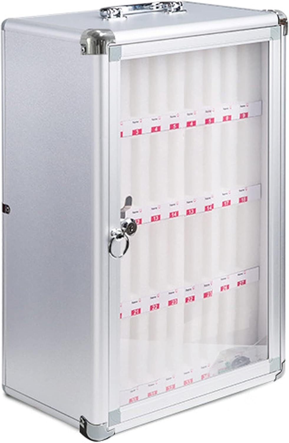 VUIKLCty Mobile phone storage locker Portable Storage Solution With Handle For Students And Professionals Equipment security storage locker
