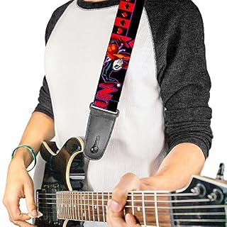 Buckle-Down Sangle de guitare – Dancing Bears Noir/multicolore – 5,1 cm de large – 73,7 à 137,2 cm de long - Les Beatles, Paul McCartney, John Lennon, RIngo Starr, George Harrison Buckle-Down Sangle de guitare – Dancing Bears Noir/multicolore – 5,1 cm de large – 73,7 à 137,2 cm de long – Image 2