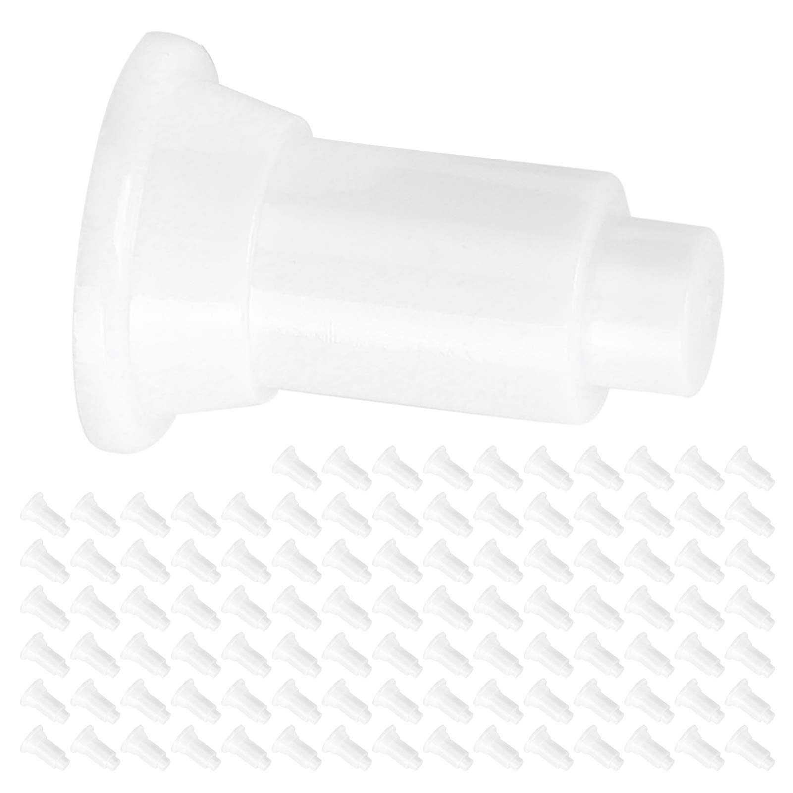 FILFEEL 100er-Pack weiße Stützfüße für Aquarium-Trennwände – Robuste PVC-Halterungen zur einfachen Fischpflege und individuellen Beckeneinrichtung