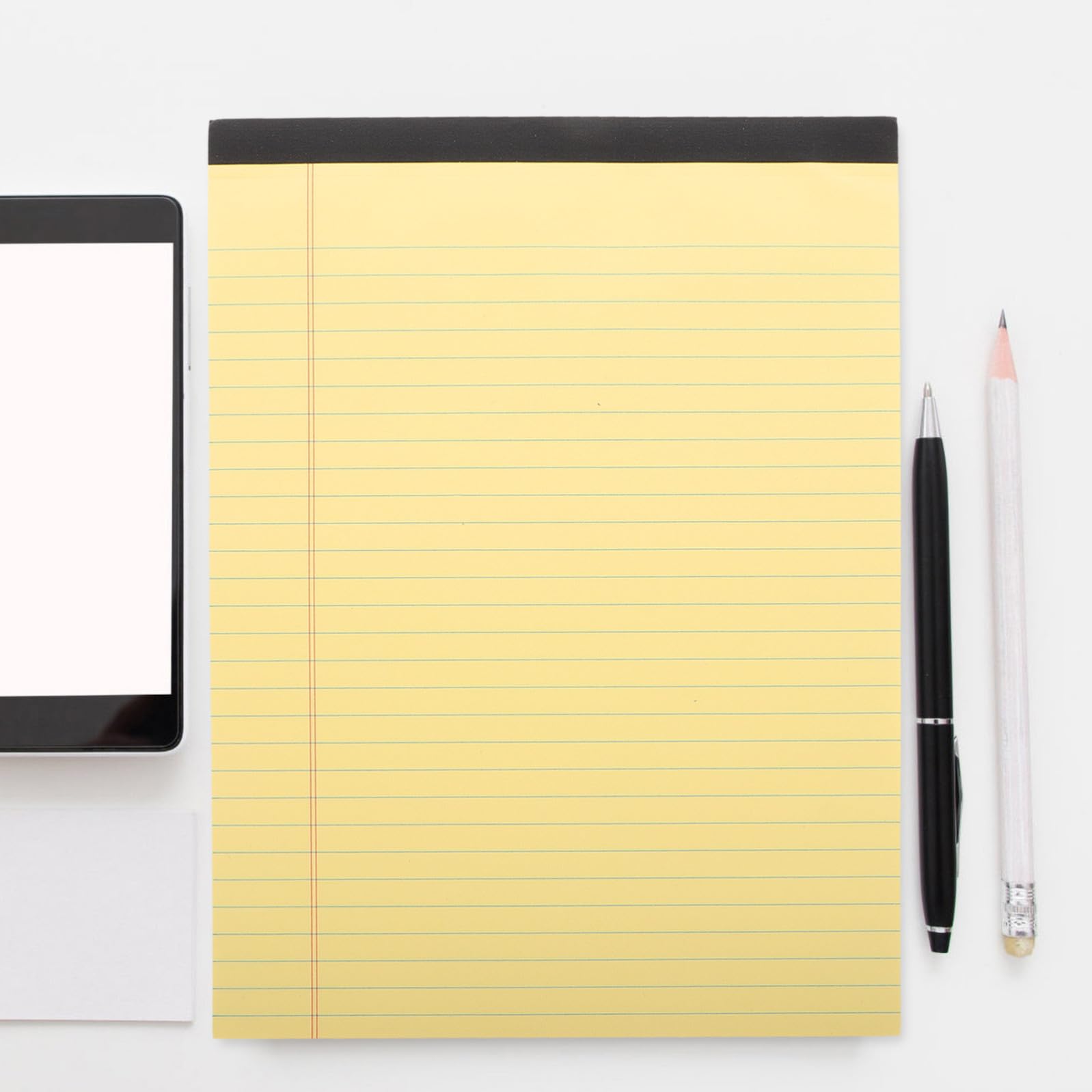 Holibanna Blocco Note per Organizzare Quotidiano A4 Giallo 6 con Pagine a Righe e Layout a Sezioni Carta Polpa Ufficio e Scuola