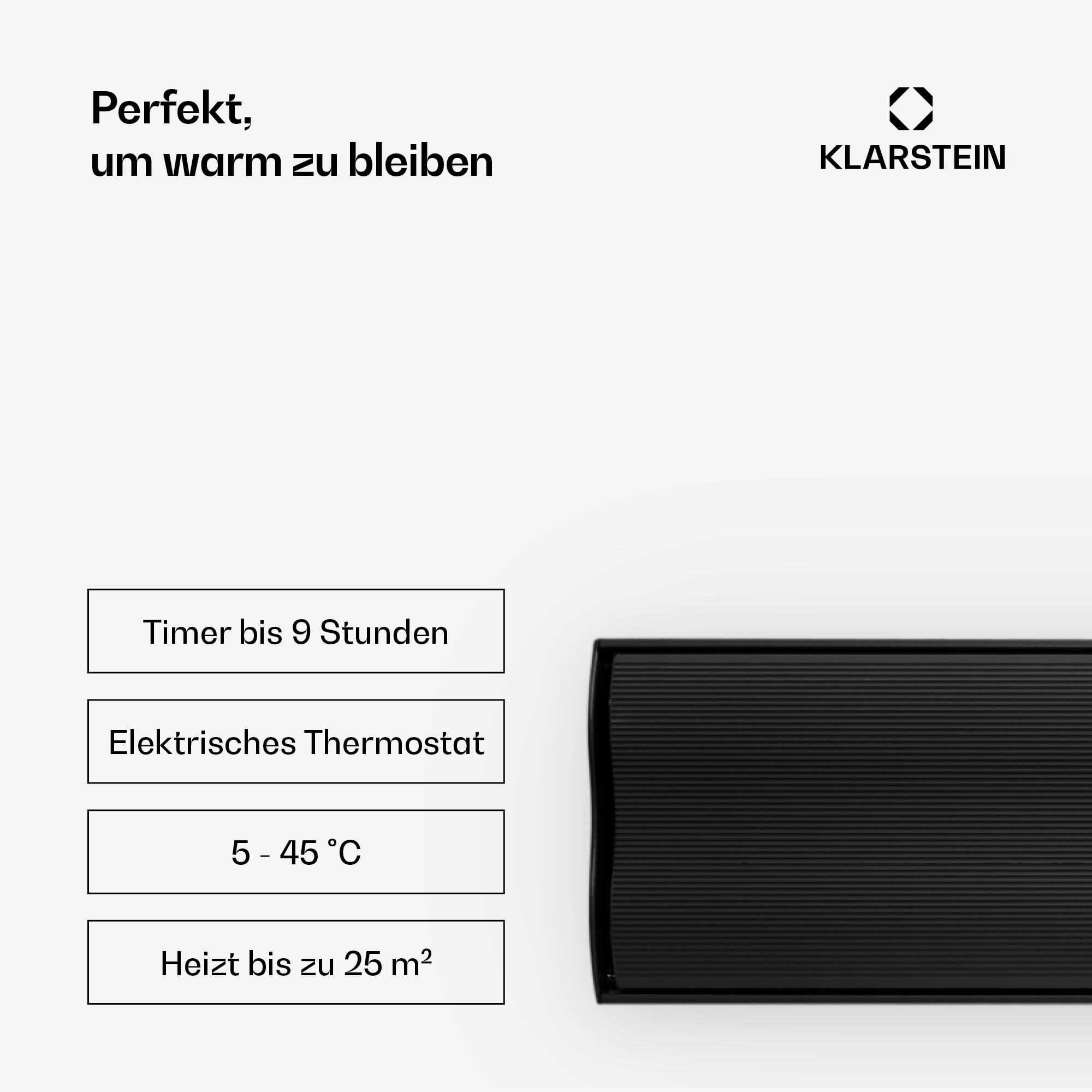 blumfeldt Heizstrahler, Elektrische Heizung für Terrasse & Garten, Infrarotstrahler mit Fernbedienung, Timer, LED-Anzeige, IP44 Infrarot Heizstrahler, CO2-Freie, Energieeffiziente Heizung, 3000W