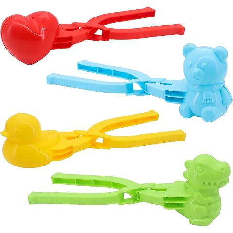 CheurYae 4 Pcs Rice Mold Yellow Duck Sushi Molds Onigiri Mould Snowball Maker Clip Creative Animals Mold for Rice Balls, Sushi, Croquettes