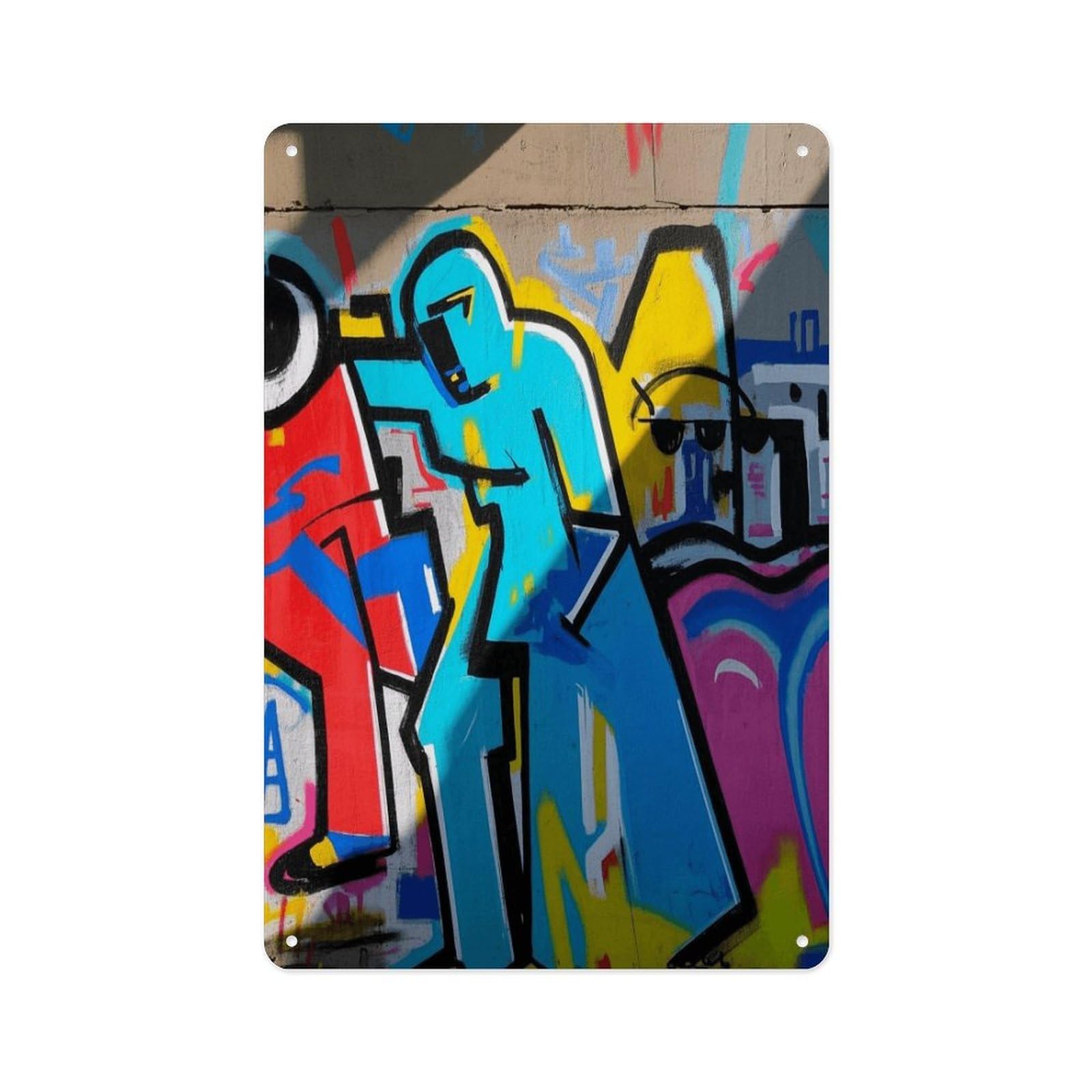 Fekiloot Style Graffiti Wall Decor Metal Signs Tin Signs Poster