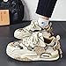 Men's Fashion Street Style Skateboard Shoes, Low-Top Lace-Up Casual Sneakers for All Seasons (Khaki,8)