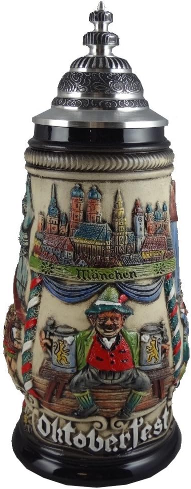 Zöller & Born German Beer Stein Oktoberfest Munich bavaria Stein 0.5 liter tankard, beer mug ZO 1756/906