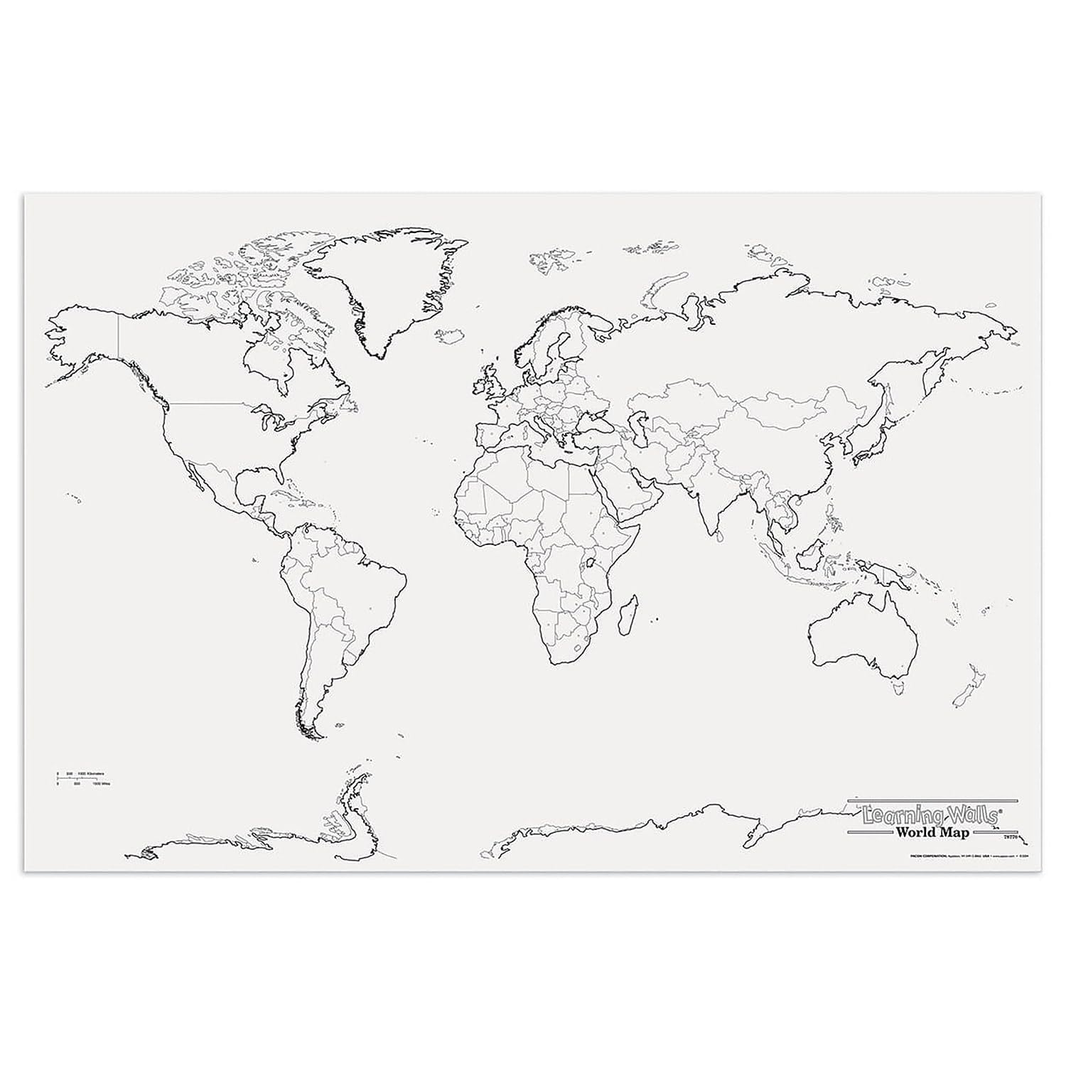 GIANT WORLD MAP 48IN X 72IN