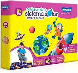 Toyster - Quebra-cabeça: Conhecendo o Sistema Solar- 120 peças Grandão