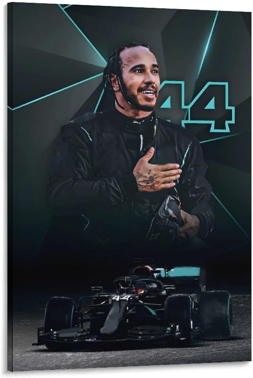 Lewis Hamilton F1 Racing Car Poster for Teen Girls' Dominican