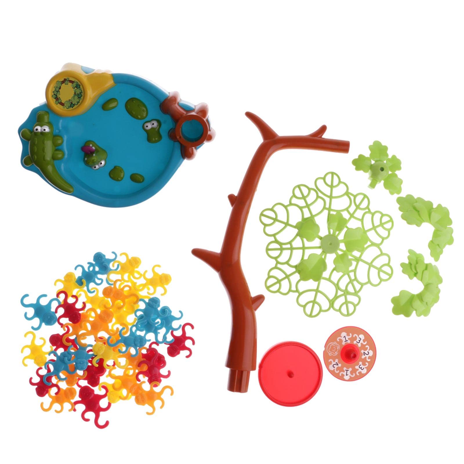 Affen Gleichgewichtsspiel Tischspiel Gesellschaftsspiel Lernspiel mit Material Stabiler Magnetischer Wipfel Drehzeiger Spielregeln Entha, 1 Packung