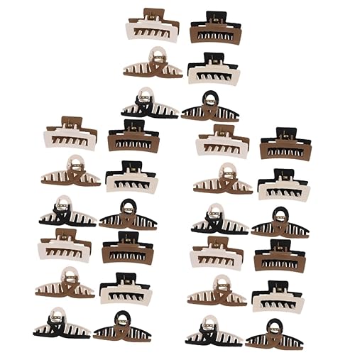 FOMIYES 30 piezas de color grueso esmerilado para ducha, sin garra de moda, pinzas simples de plástico para plátano para flores cuadradas, pinzas