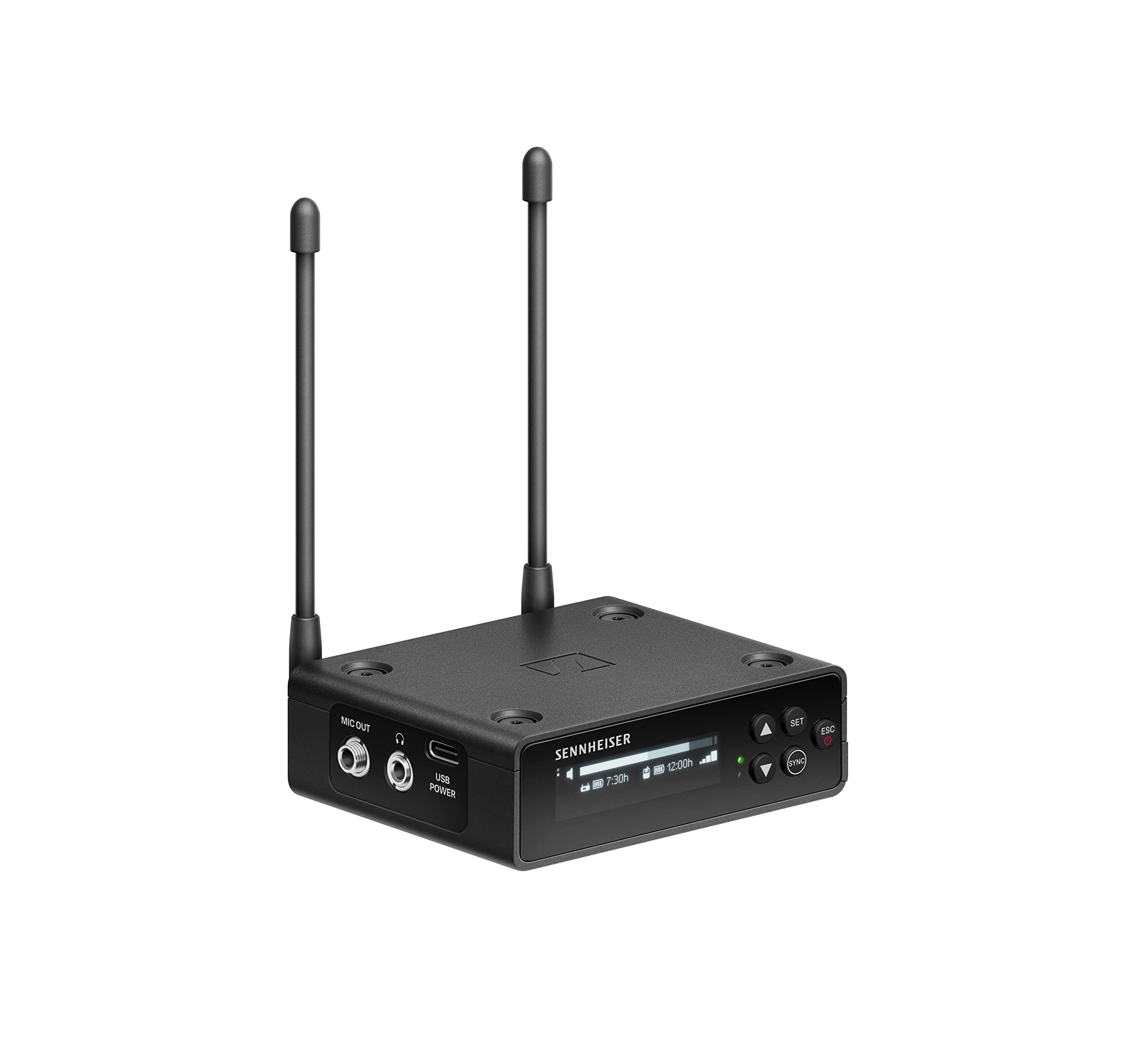 Sennheiser Sistema microfonico digitale portatile wireless UHF con lavalier a cardioide ME4 set EW-DP ME4 (U1/5), Nero (700026)