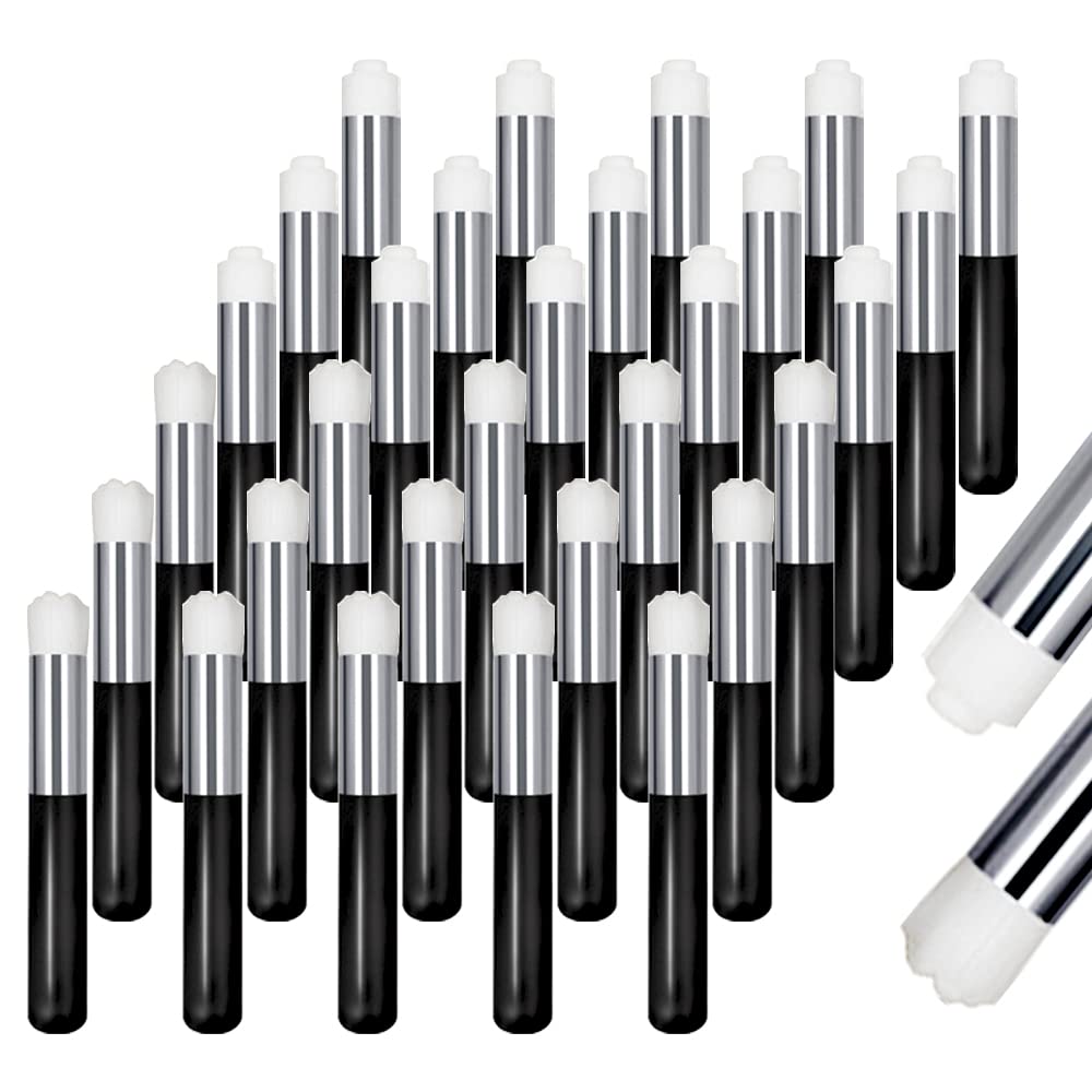 30 Pieces Lash Shampoo Brushes Eyelash Extensions, Nose Pore Deep Cleaning Brush Peel off Blackhead Removing Brush Tool Cosmetic Facial Cleansing Brushes Lash Cleanser (A-Silver-Back) 30 Pieces Lash Shampoo Brushes Eyelash Extensions, Nose Pore Deep Cleaning Brush Peel off Blackhead Removing Brush Tool Cosmetic Facial Cleansing Brushes Lash Cleanser (A-Silver-Back)