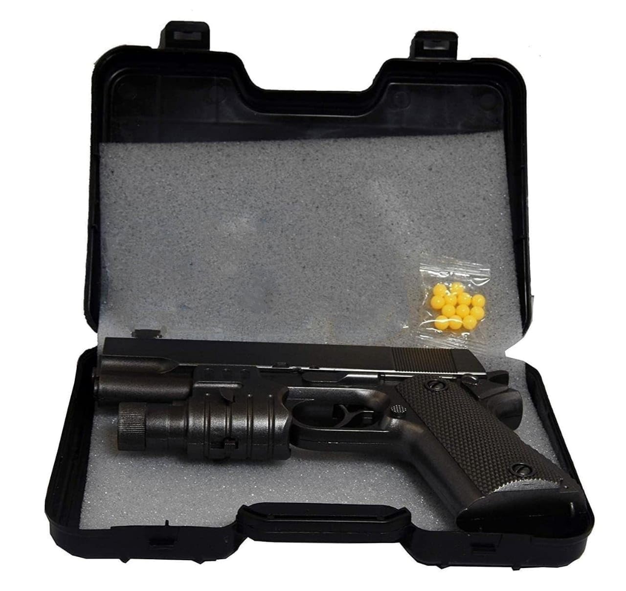 Toy Gun, Airsoft Toy Pistol, Plastic Toy Gun with case, Tactical for Kids, Replica/Pistol with Carry case, with Plastic Bullets, Kids Indoor Game-image-19