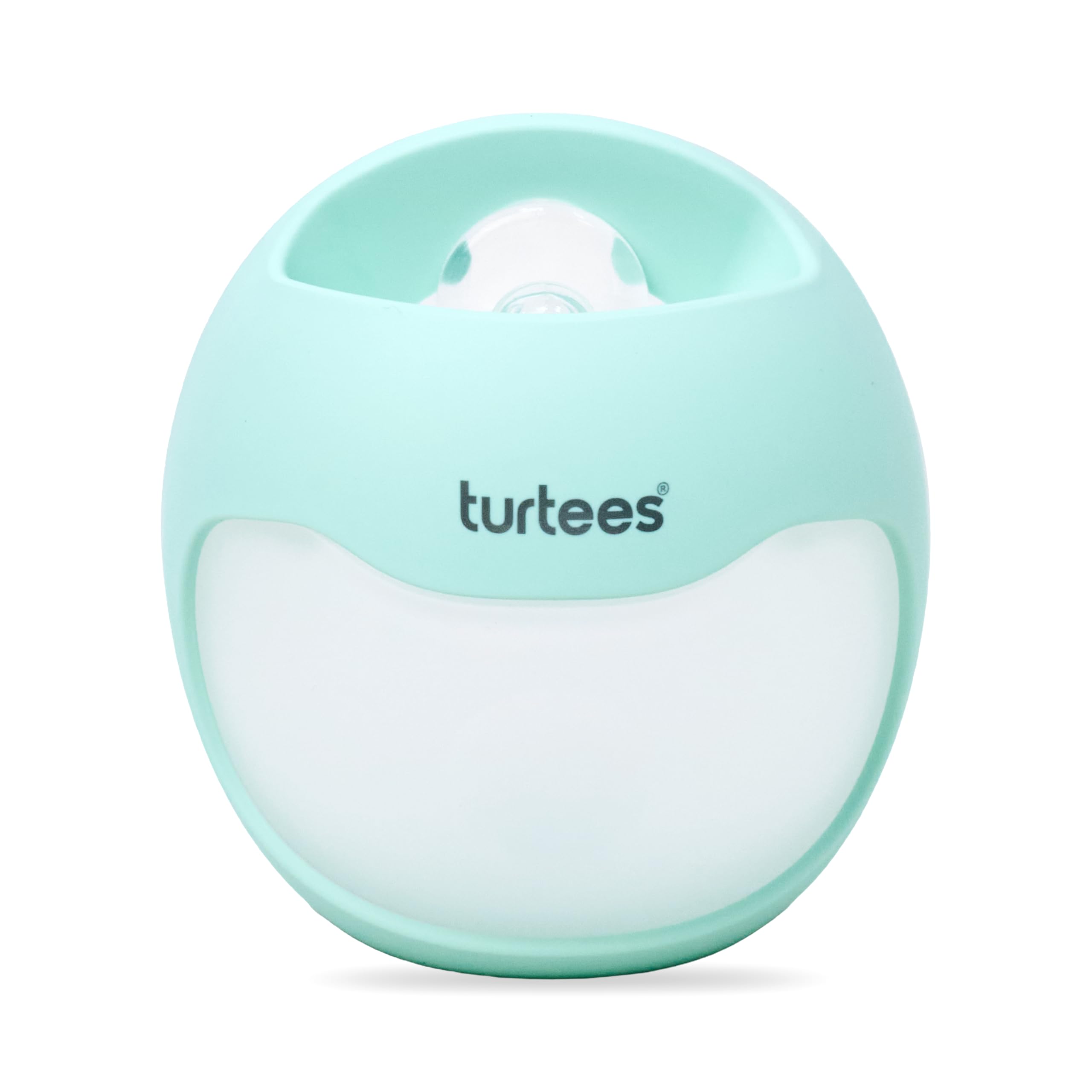Turtees Reusable Breast Milk Collector - Wearable Hands-Free Milk Catcher, Leak-Proof Silicone in-Bra Nursing Collector for Breastfeeding Mothers
