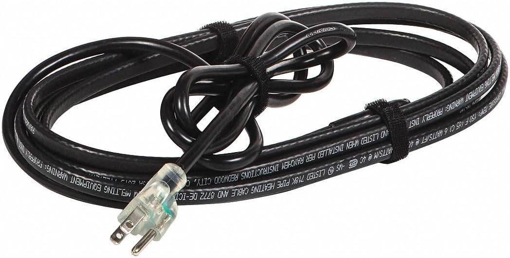 6 ft. Heating Cable, Wet or Dry, Max. Circuit Length 300 ft, 240VAC