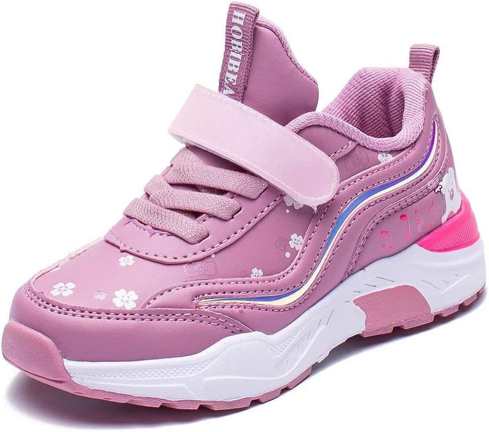 BODATU Girl Running Shoes Kids Lightweight Sneakers Athletic Sport Shoes Purple-3636, 10 Toddler