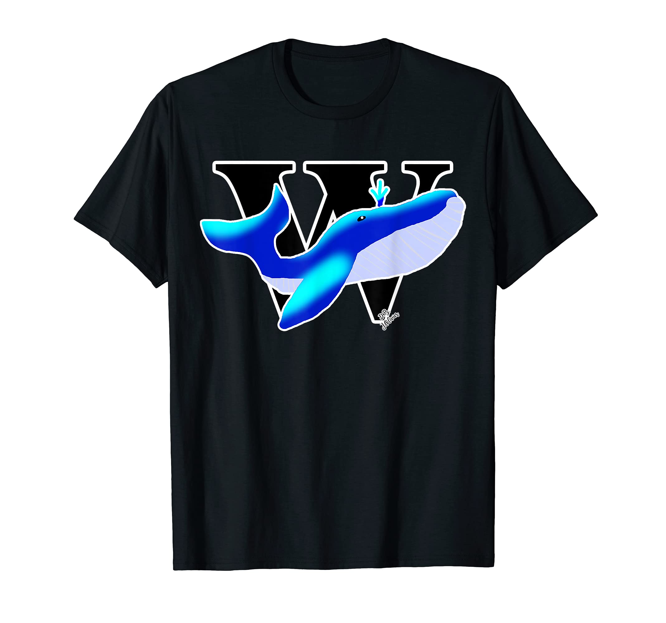 whale Outfit Ocean animal cute ABC whale T-Shirt