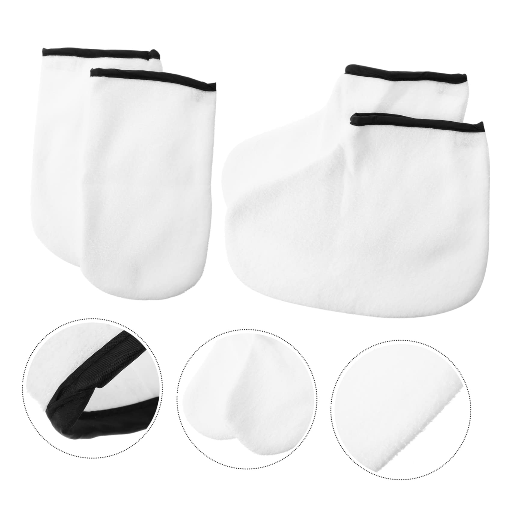 FRCOLOR 6paare Paraffin Wax Pflegehandschuhe Und Socken Feuchtigkeitsspendende Hand Und Fußmasken Für Spa Und Zuhause Für Hautpflege Und Maniküre