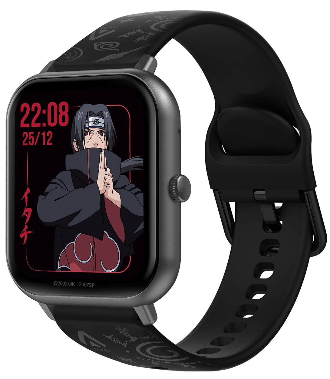 Abyx FIT Touch 3 Naruto Edition Montre connectée – Appel Bluetooth, 123 Modes, écran Tactile Complet TFT 1,83", IP67 étanche, Fonctions de santé, Notifications Push